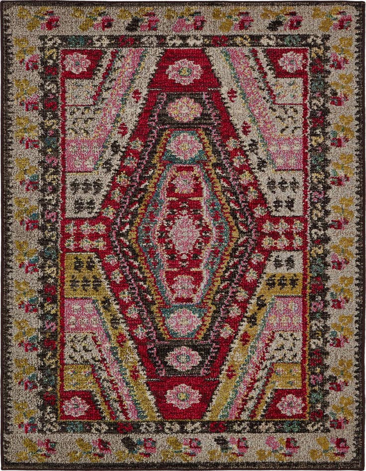 Detail image of 3' 3 x 5' 3 Washable Santa Fe Rug