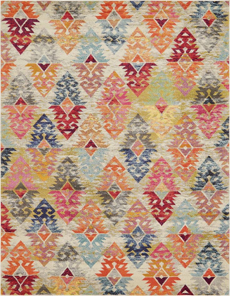 Detail image of 9' x 12' 2 Washable Santa Fe Rug