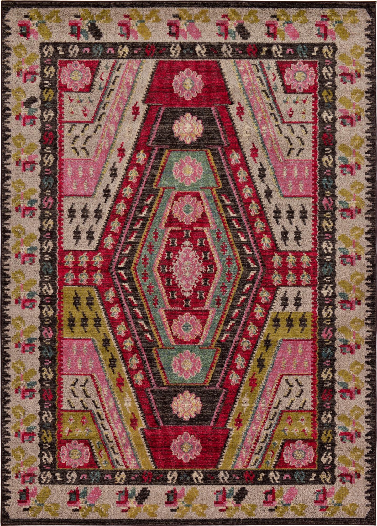 Primary image 7' x 10'  Washable Santa Fe Rug