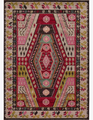 7' x 10' Washable Santa Fe Rug