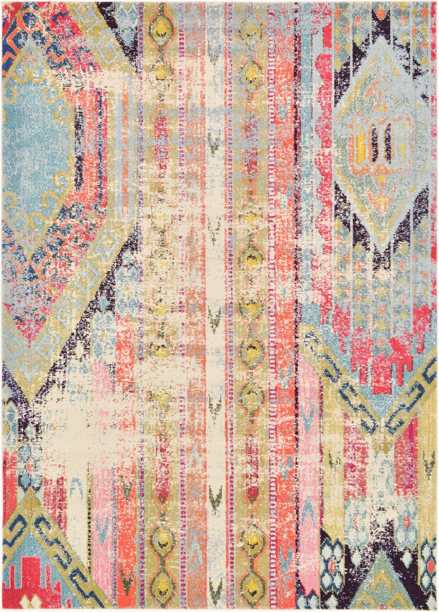 7' x 10'  Washable Santa Fe Rug