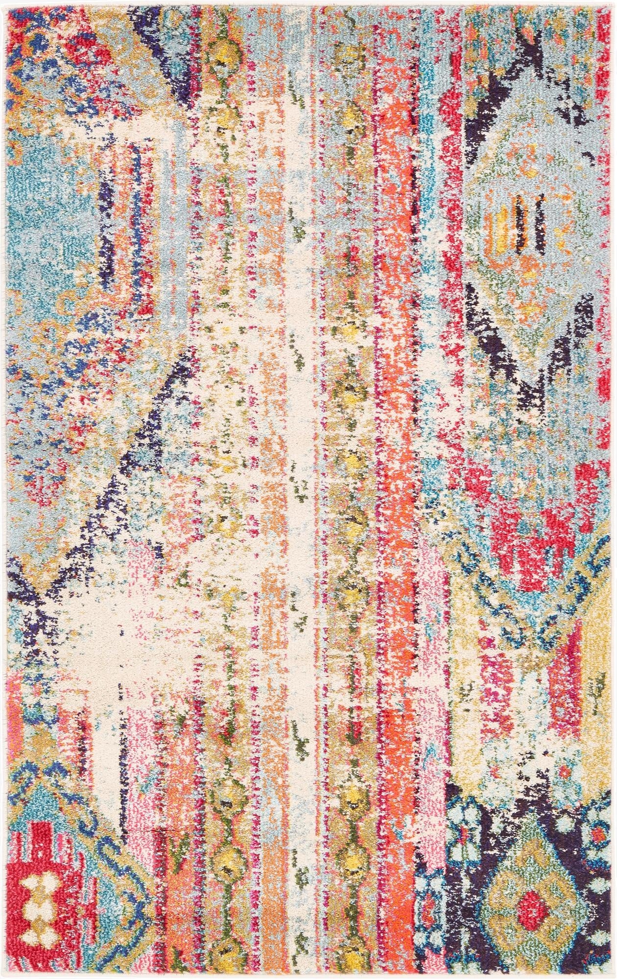 Primary image 3' 3 x 5' 3  Washable Santa Fe Rug