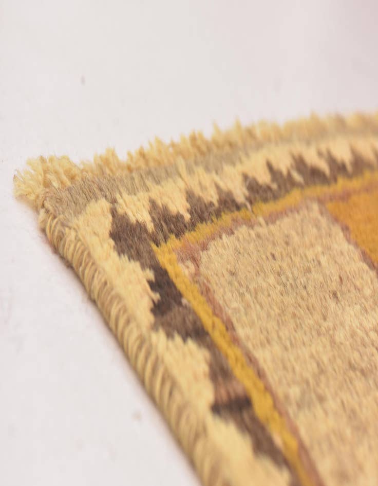 Detail image of 3' 5 x 4' 10  Hand Knotted Shiraz-Gabbeh Persian Wool Rug