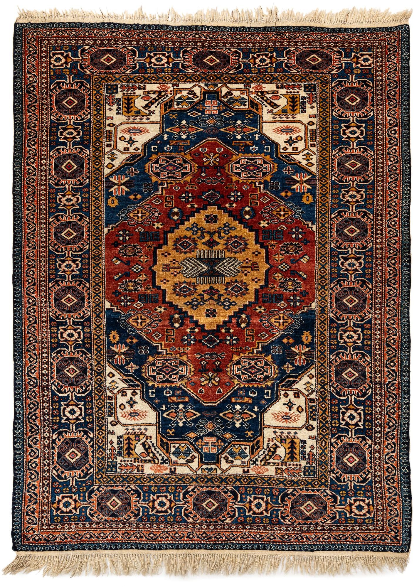5' x 6' 7 Hand Knotted Shirvan Rug
