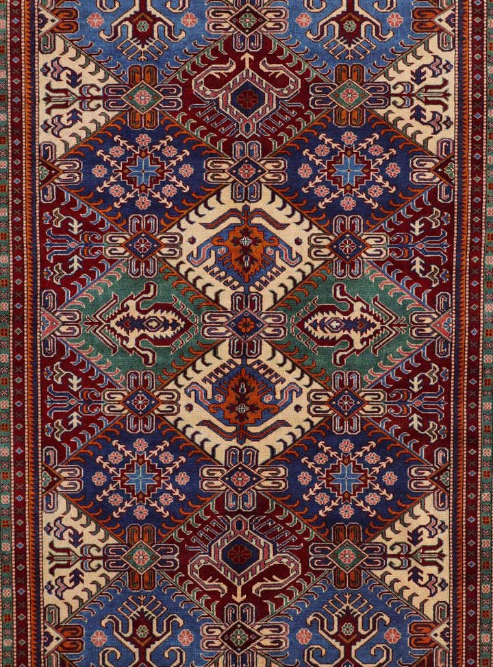 6' x 8' 6 Hand Knotted Shirvan Rug