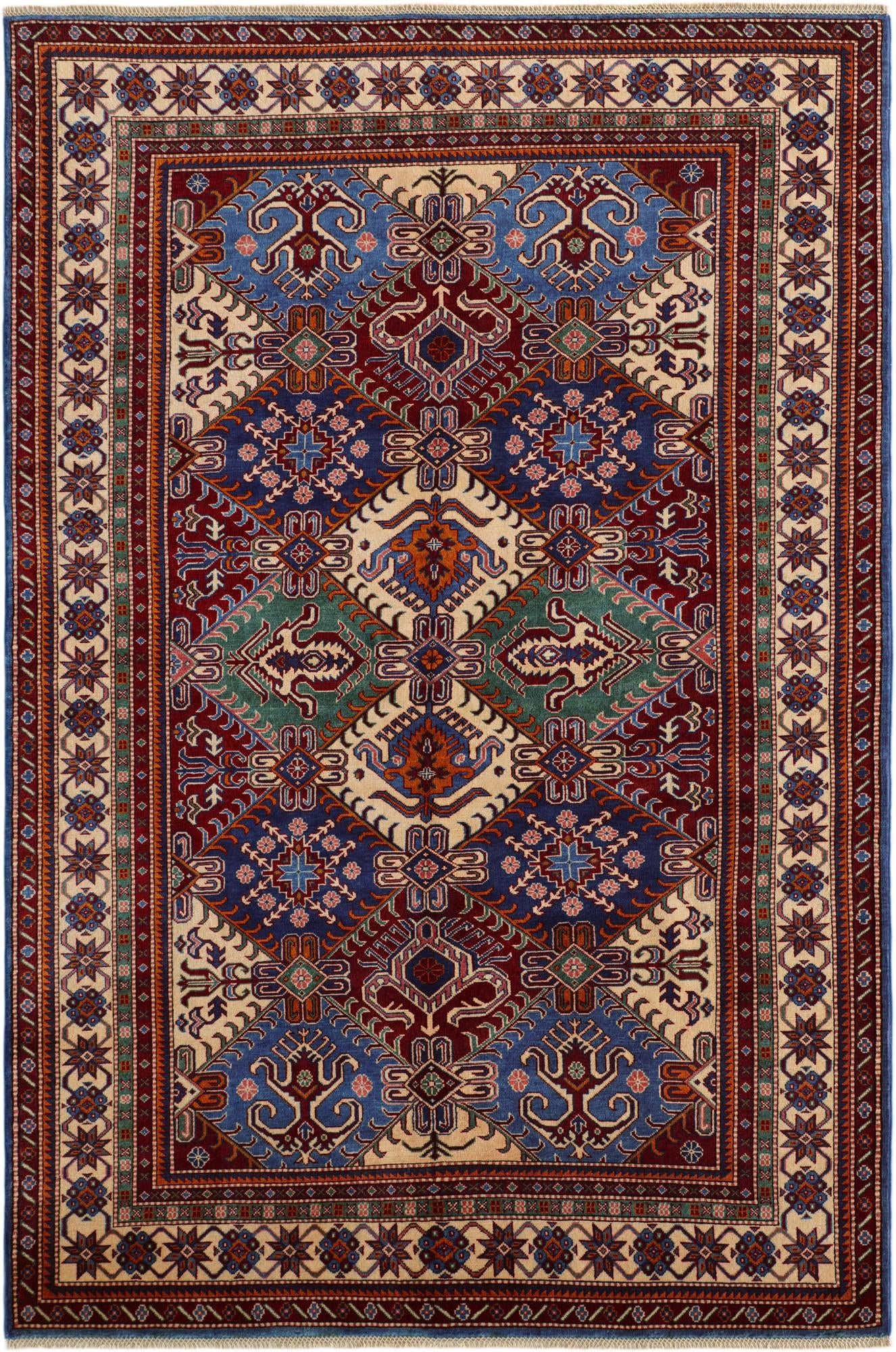 6' x 8' 6 Hand Knotted Shirvan Rug
