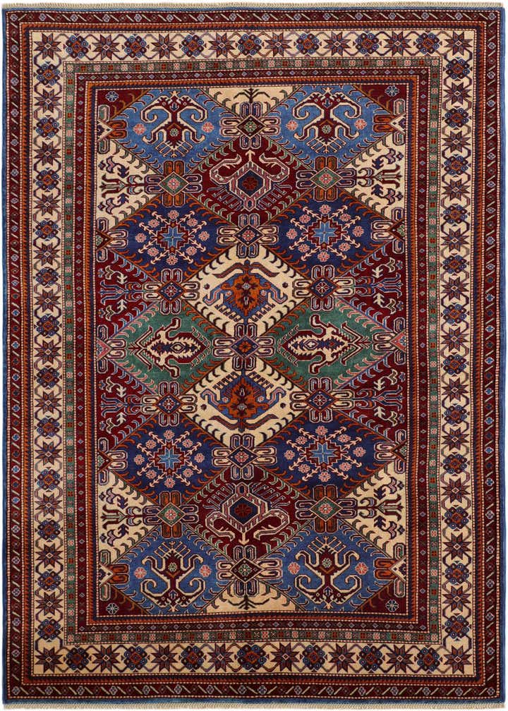 6' x 8' 6 Hand Knotted Shirvan Rug