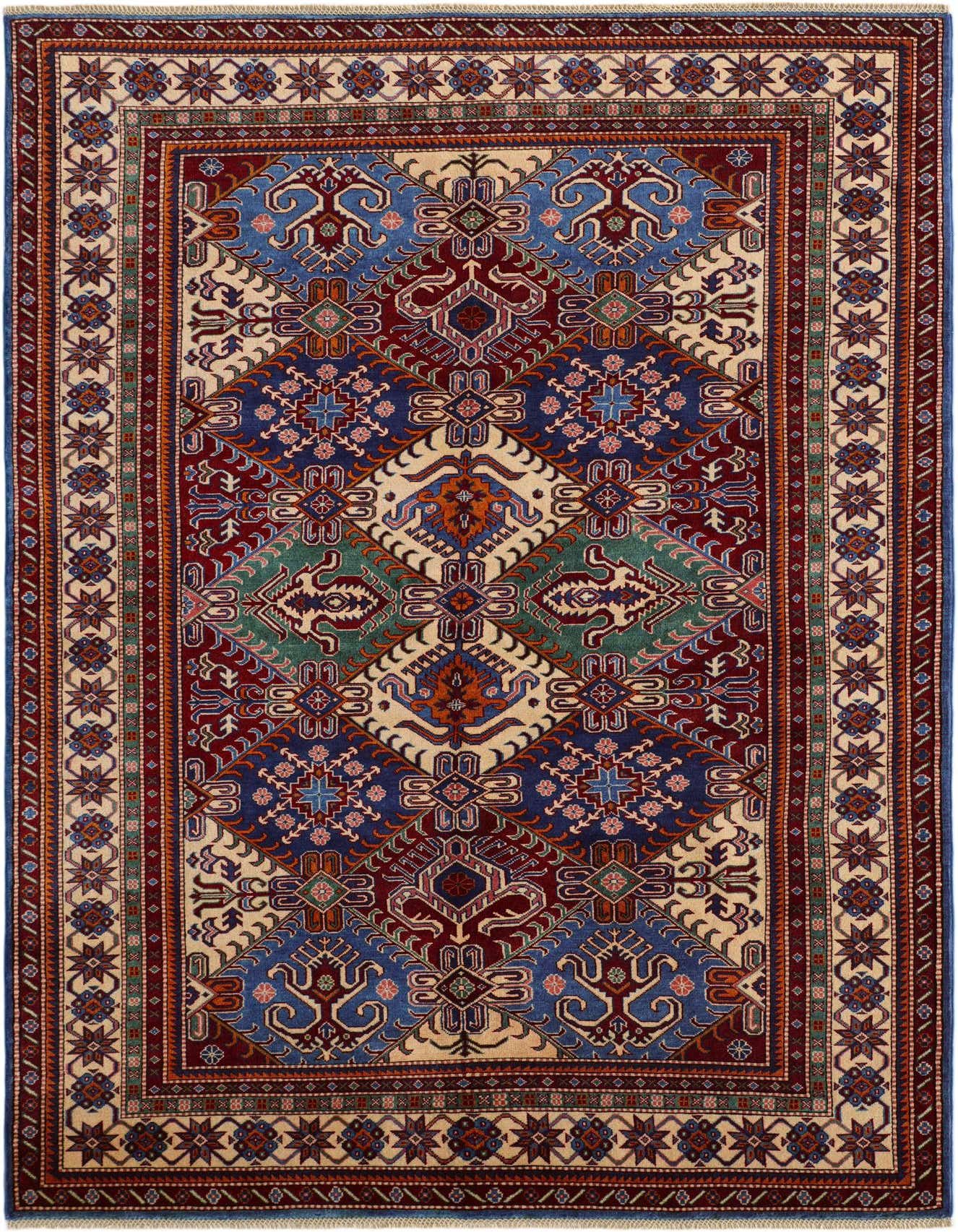 6' x 8' 6 Hand Knotted Shirvan Rug