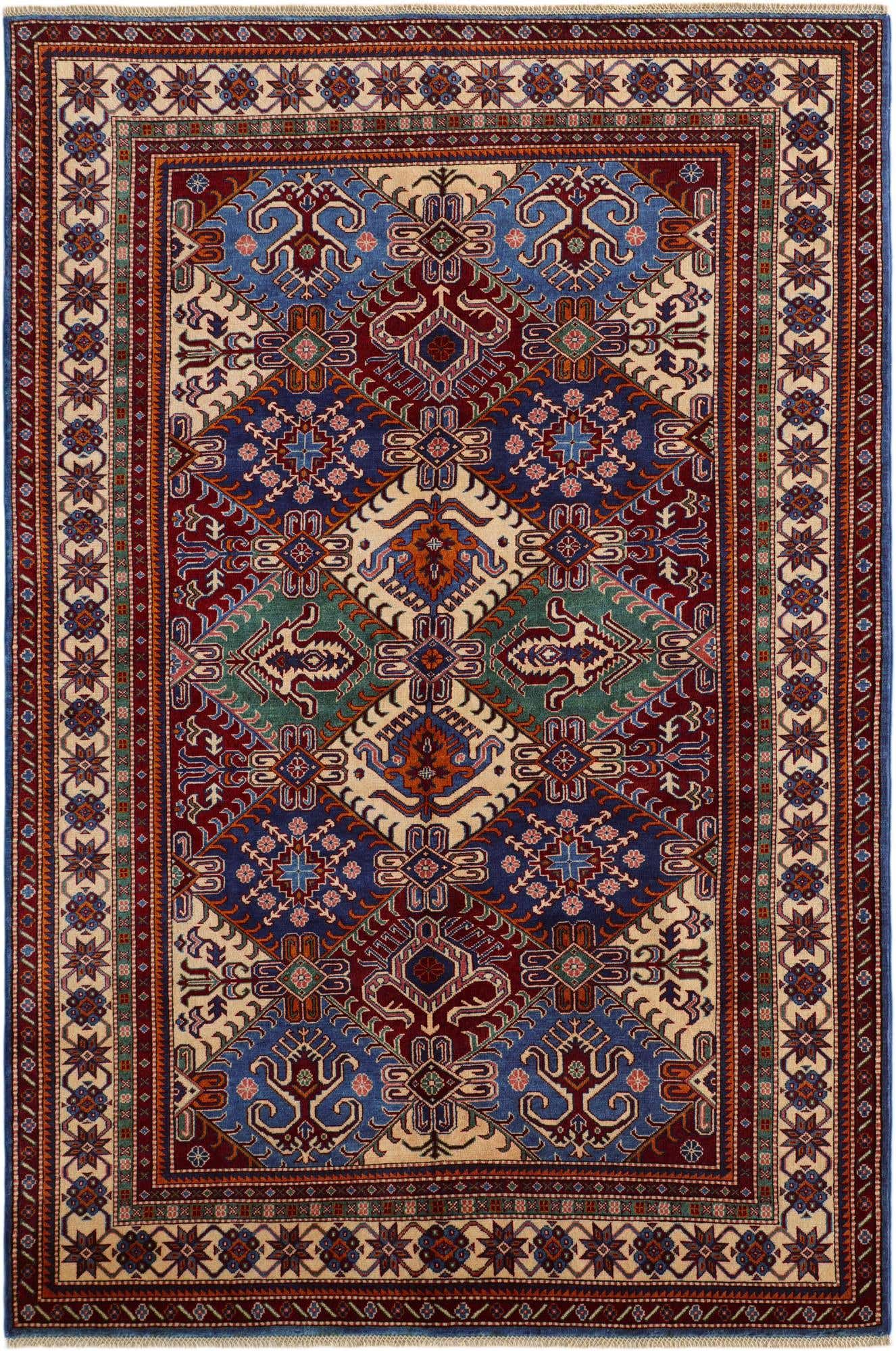 6' x 8' 6 Hand Knotted Shirvan Rug