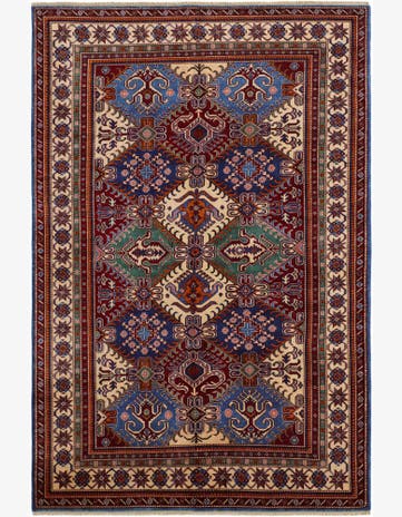 6' x 8' 6 Hand Knotted Shirvan Rug