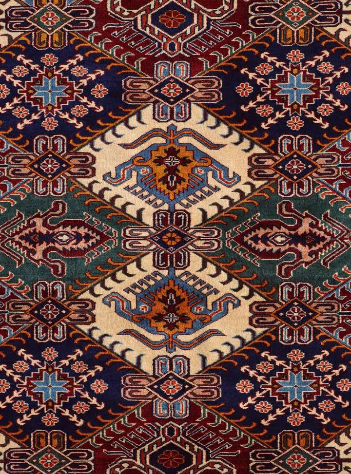 6' 1 x 7' 3 Hand Knotted Shirvan Rug