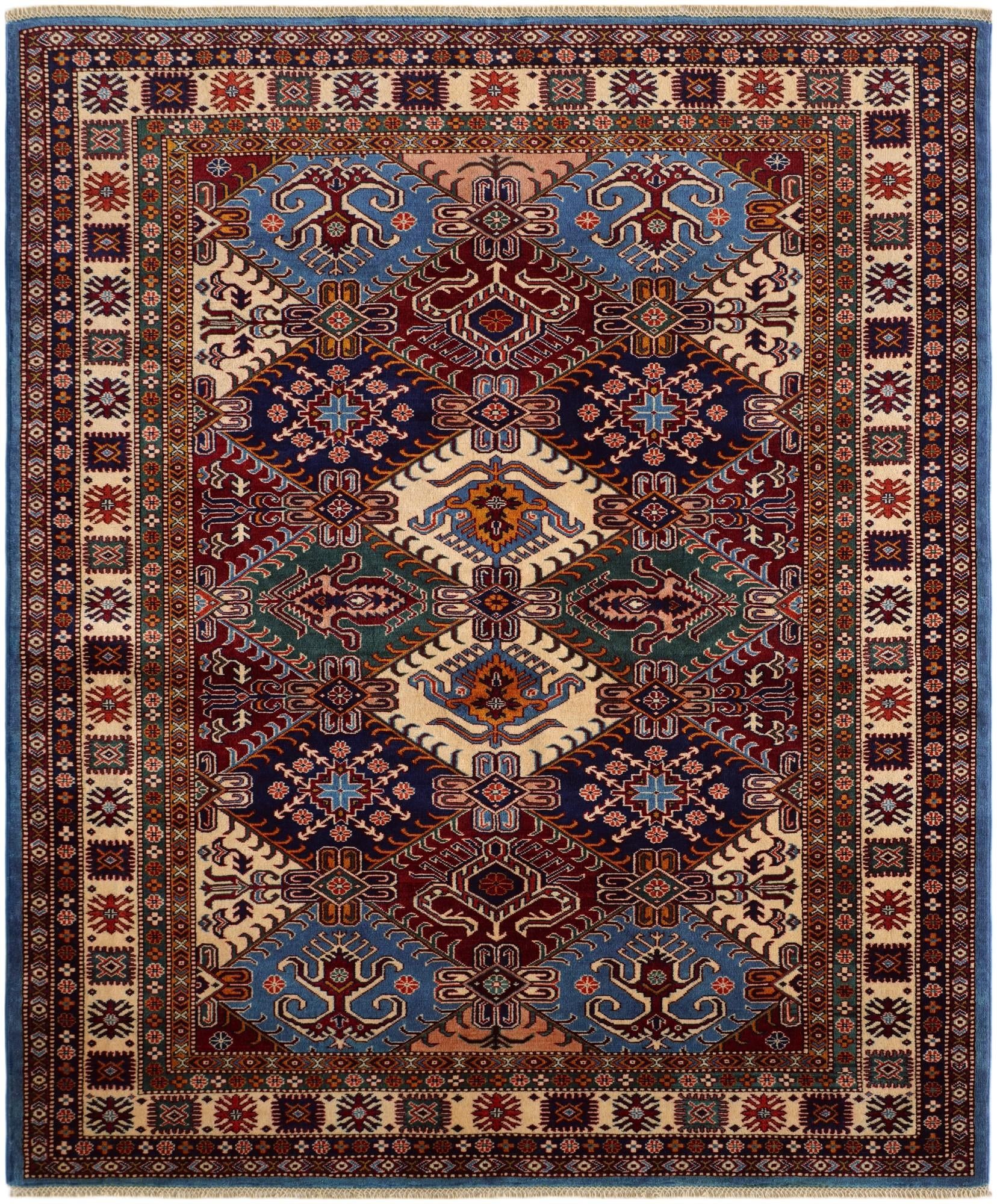 6' 1 x 7' 3 Hand Knotted Shirvan Rug
