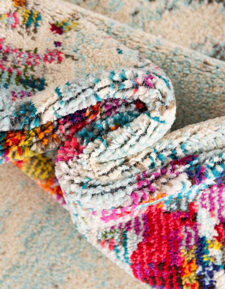 Detail image of 9' 10 x 13'  Washable Spectrum Rug