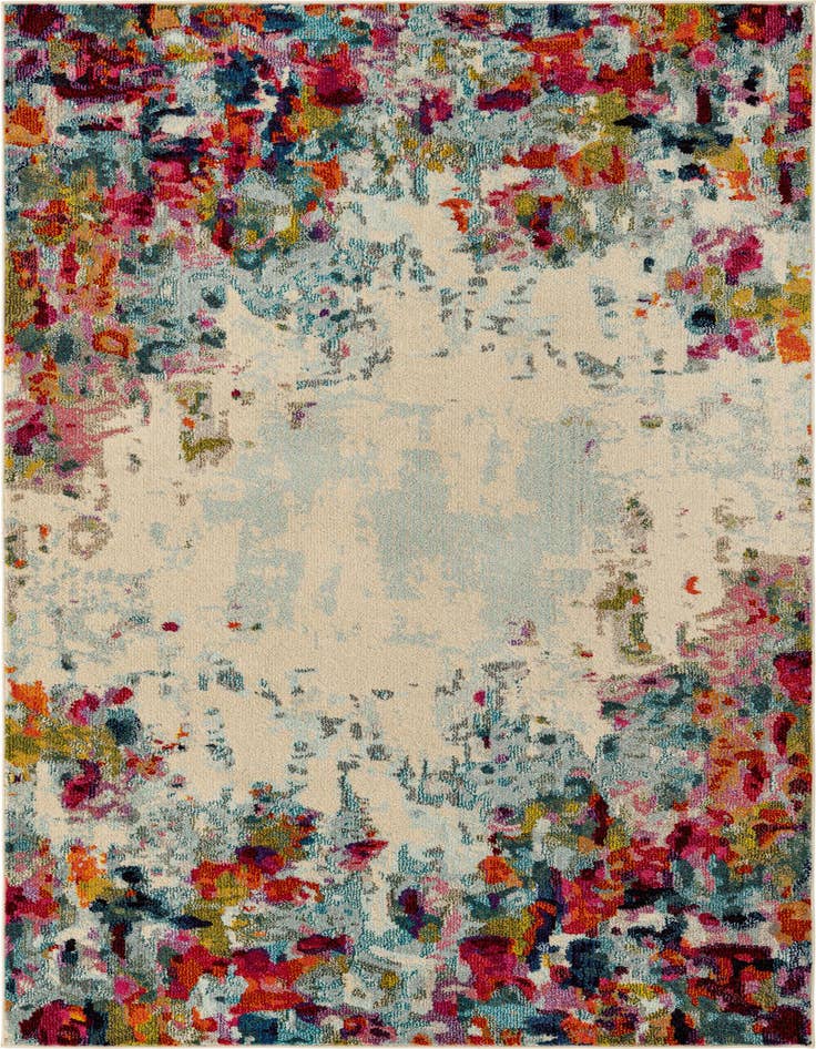 Detail image of 5' x 8' Washable Spectrum Rug