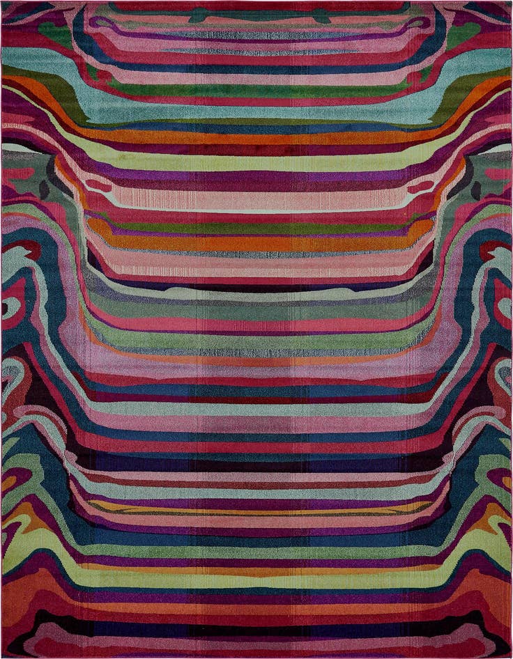 Detail image of 10' 6 x 16' 5 Washable Spectrum Rug