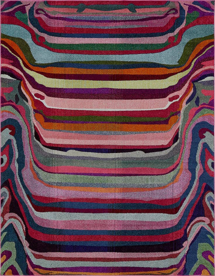 Detail image of 8' x 10' Washable Spectrum Rug
