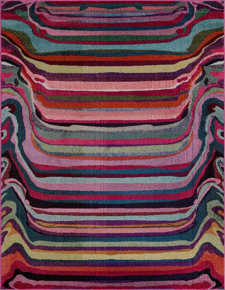 Detail image of 5' x 8' Washable Spectrum Rug
