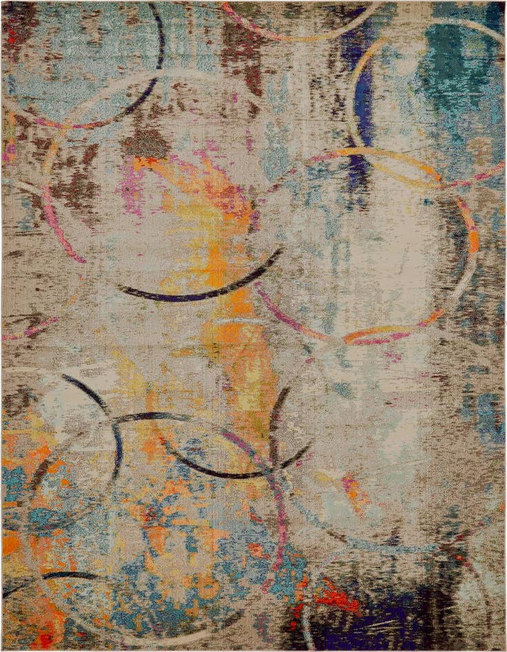 Detail image of 10' 6 x 16' 5 Washable Spectrum Rug