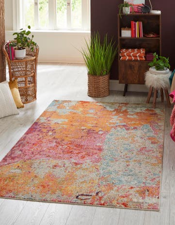 4' x 6' Washable Spectrum Rug
