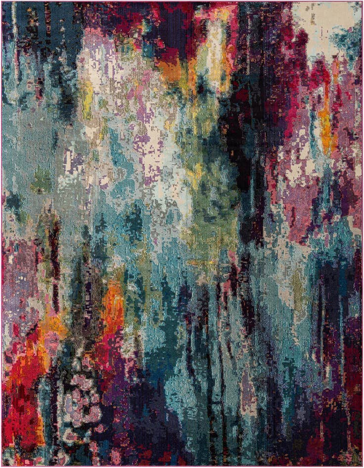Detail image of 9' x 12' Washable Spectrum Rug
