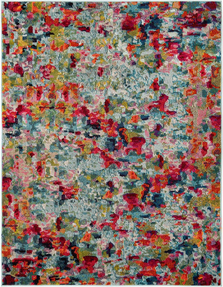 Detail image of 4' x 6' Washable Spectrum Rug