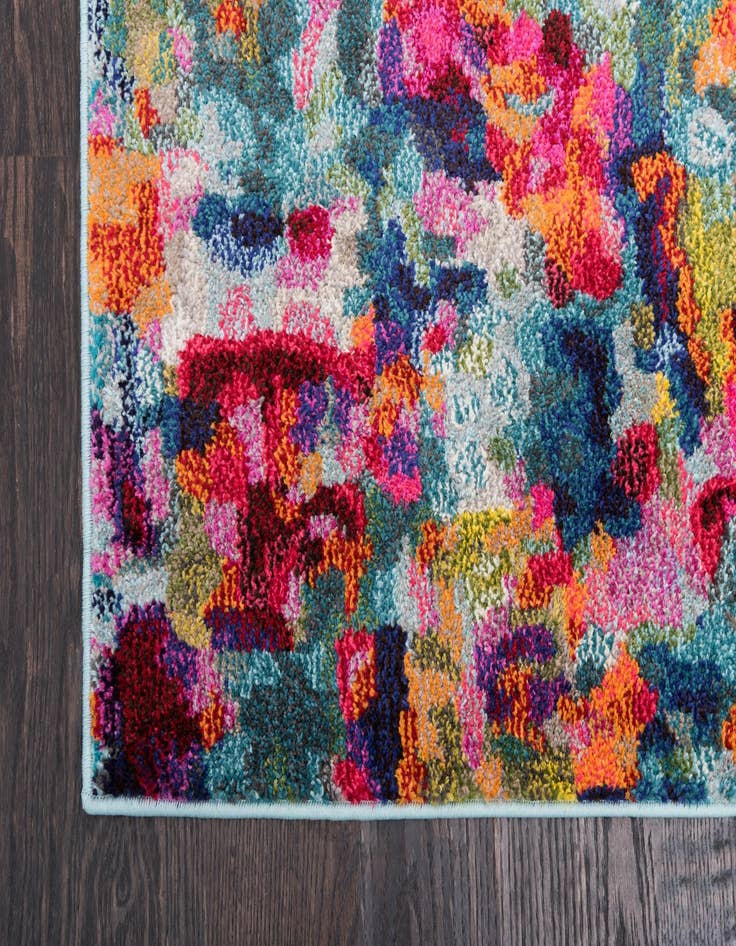 Detail image of 9' x 12'  Washable Spectrum Rug