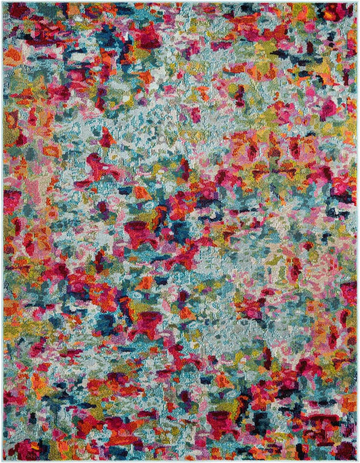 Detail image of 5' x 8' Washable Spectrum Rug