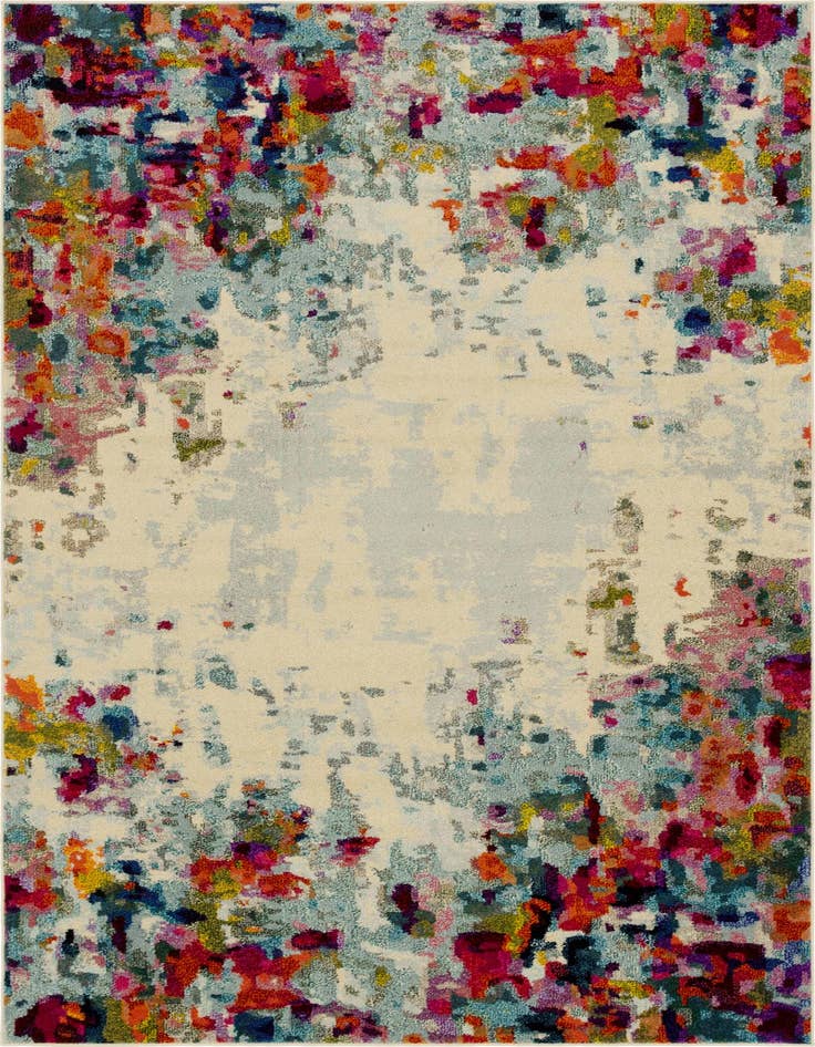 Detail image of 6' x 9' Washable Spectrum Rug