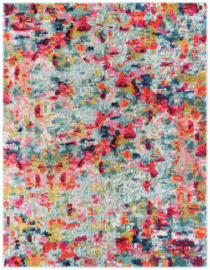 Detail image of 3' 3 x 5' 3 Washable Spectrum Rug
