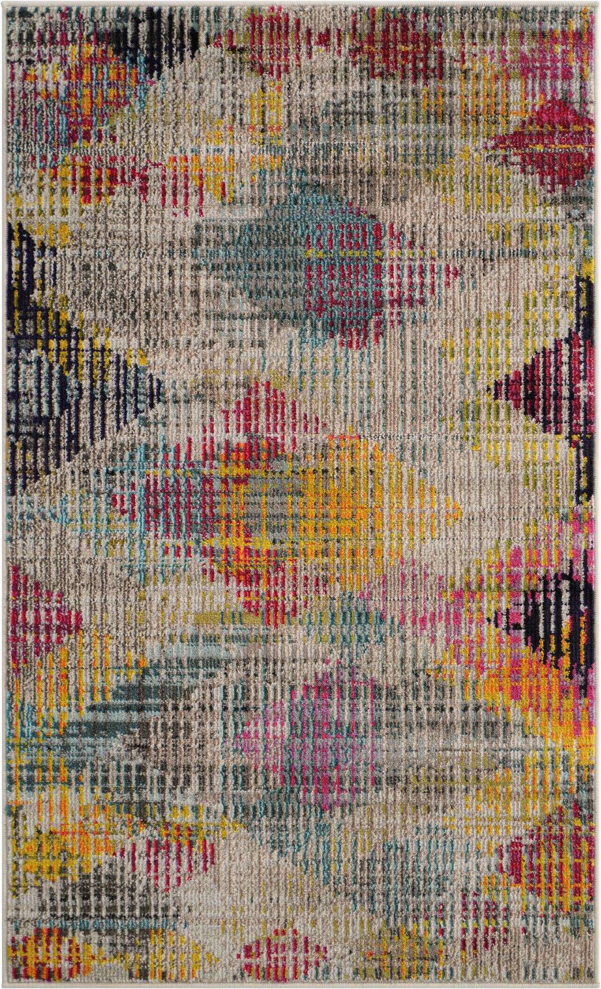 3' 3 x 5' 3  Washable Spectrum Rug