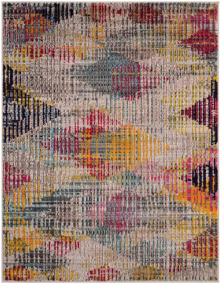 Detail image of 3' 3 x 5' 3 Washable Spectrum Rug