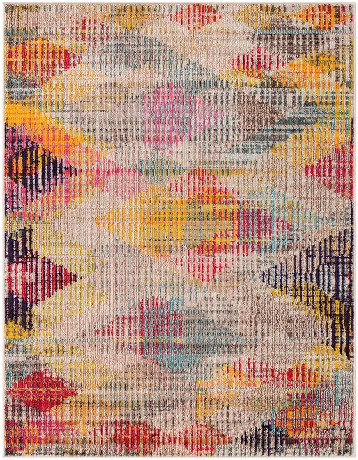 Detail image of 4' x 6' Washable Spectrum Rug