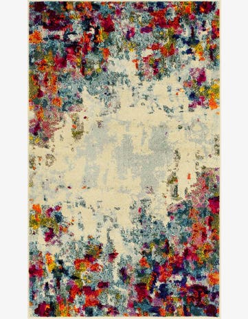 3' 3 x 5' 3 Washable Spectrum Rug