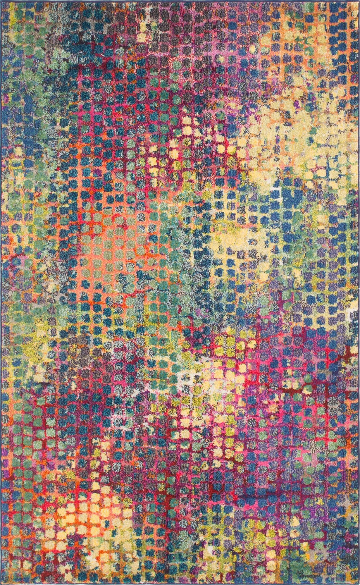 5' x 8'  Washable Spectrum Rug