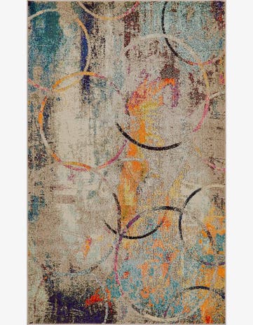 5' x 8' Washable Spectrum Rug