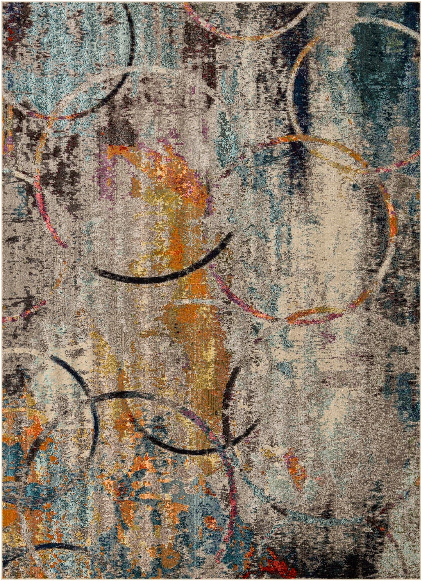 9' x 12' 2  Washable Spectrum Rug