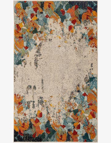 3' 3 x 5' 3 Washable Spectrum Rug