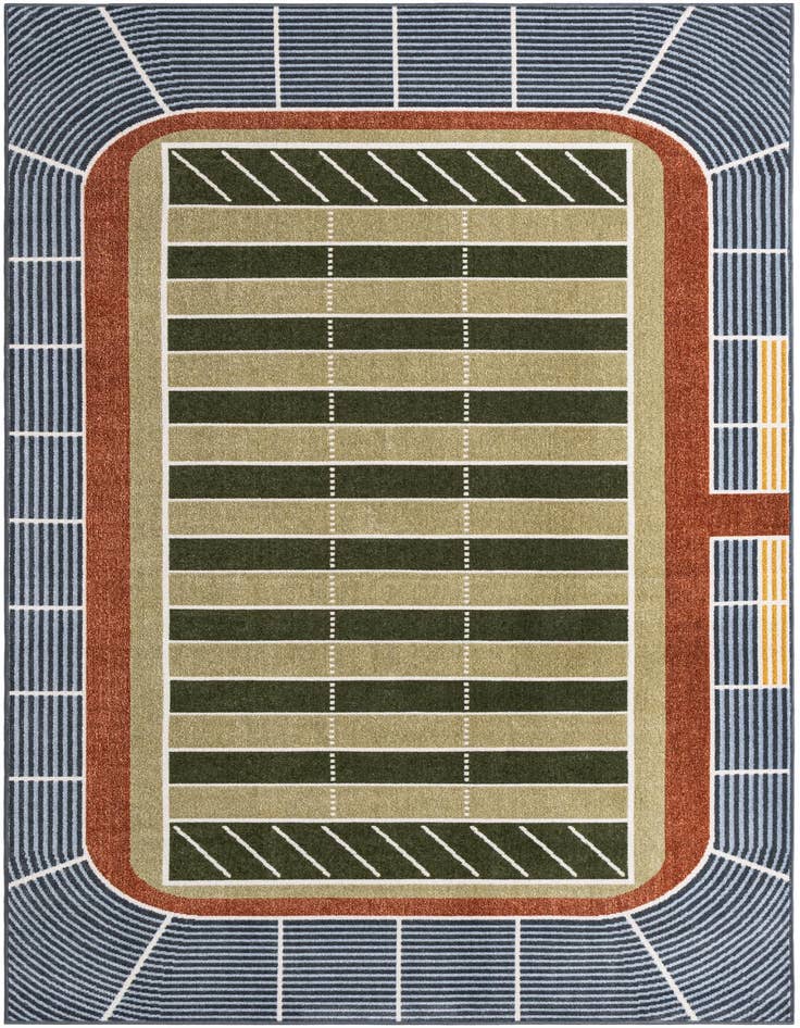 Detail image of 5' 3 x 8' Sports Washable Rug