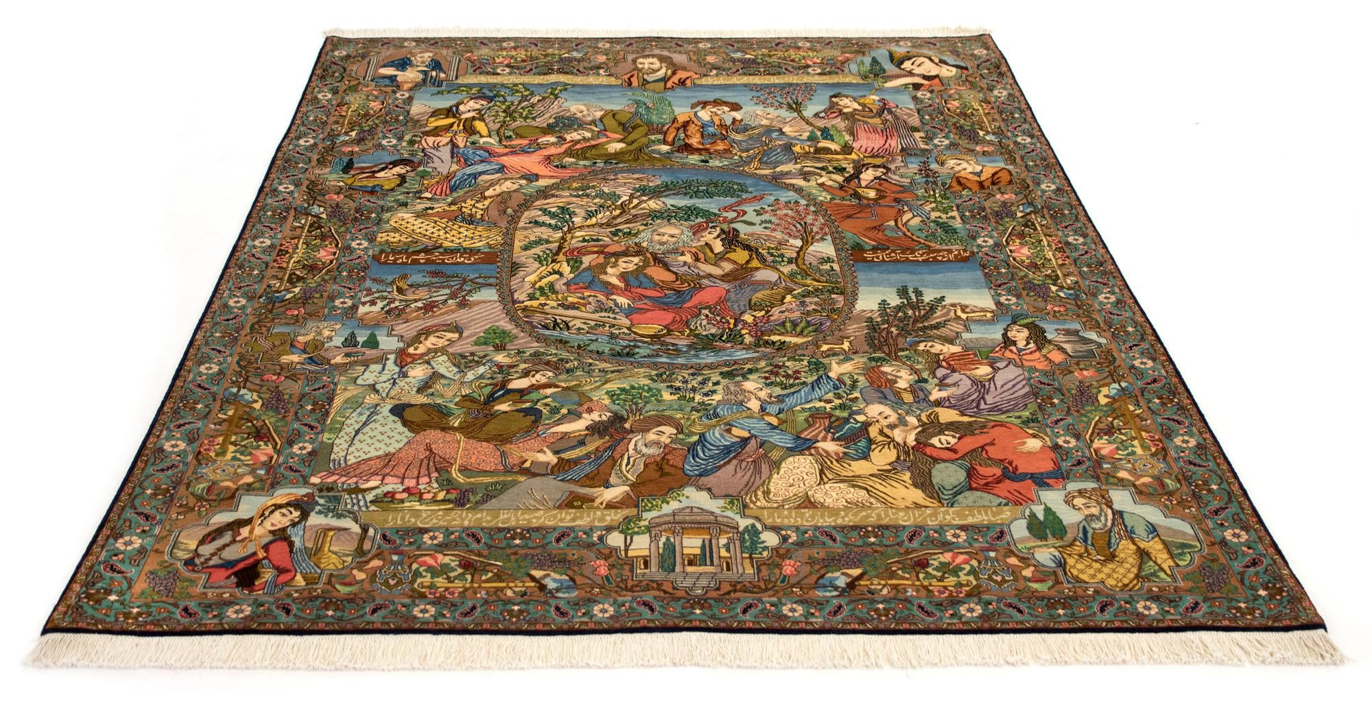 6' 4 x 9' 9 Hand Knotted Tabriz Persian Rug