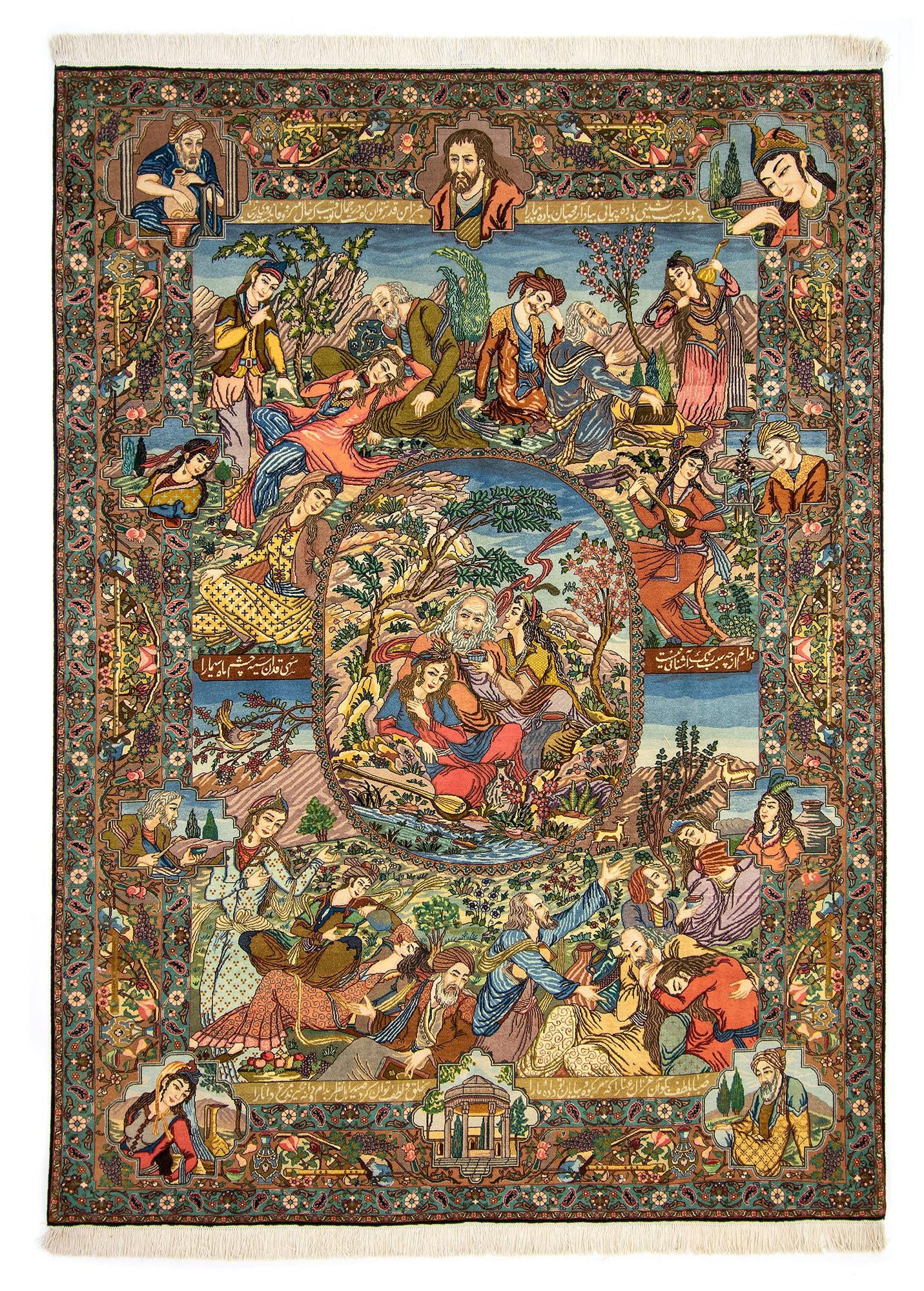 6' 4 x 9' 9 Hand Knotted Tabriz Persian Rug