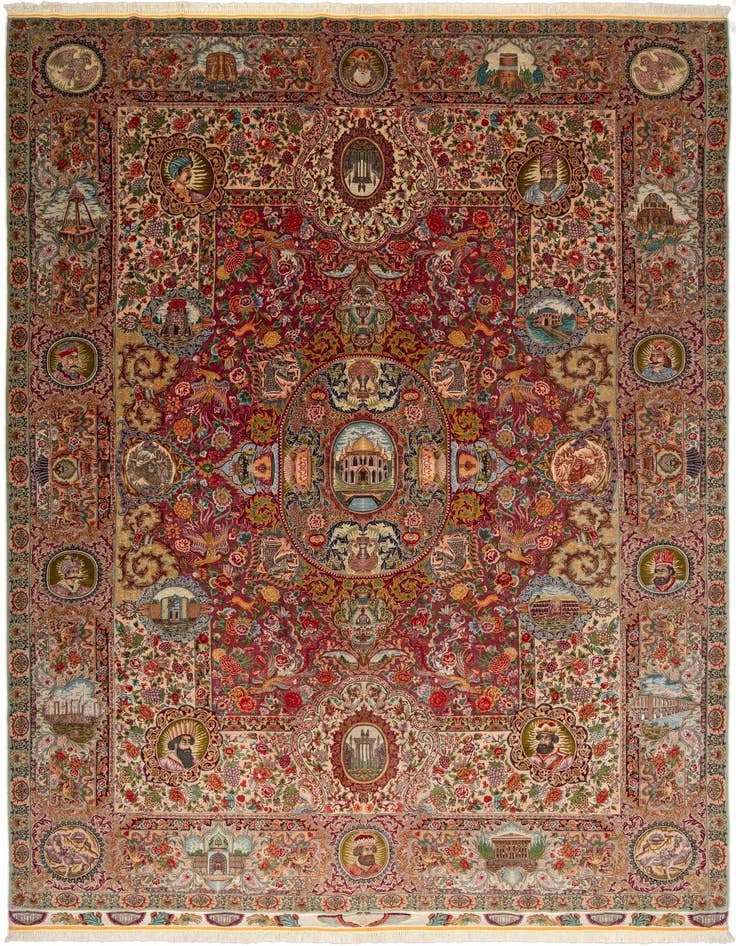 Detail image of 9' 10 x 13' 3 Tabriz Rug