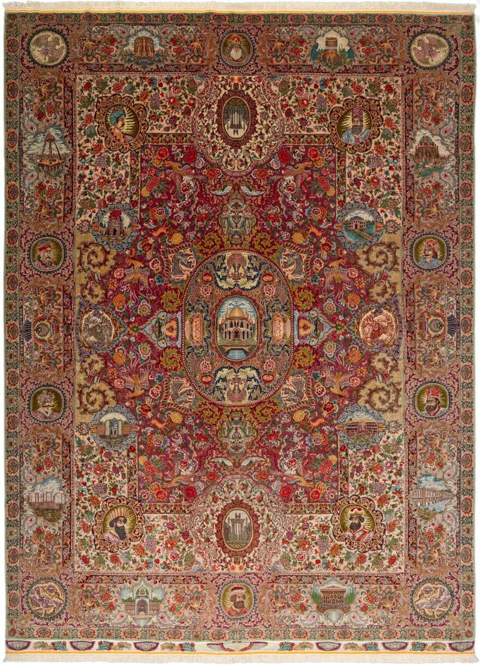 Detail image of 9' 10 x 13' 3 Tabriz Rug