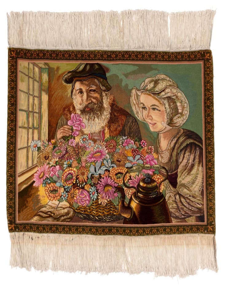 Detail image of 2' x 2' 9 Tabriz Wool Rug