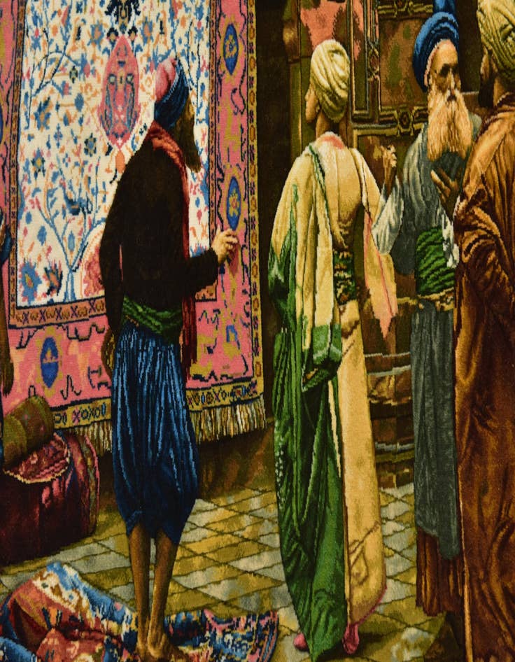 Detail image of 2' 10 x 4' 1 Hand Knotted Tabriz Persian Rug