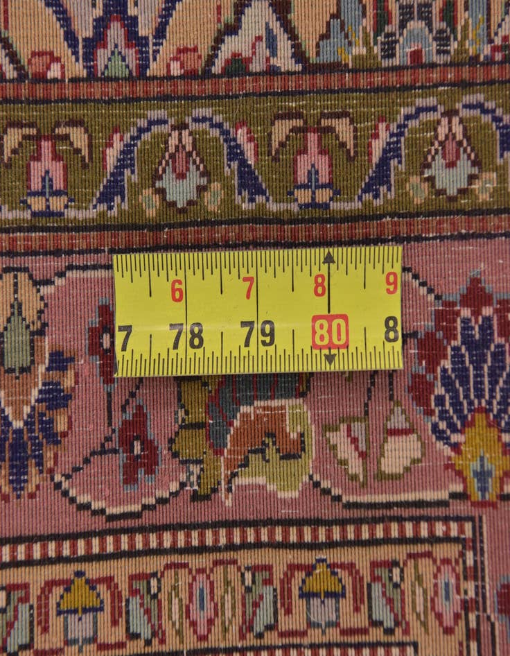 Detail image of 9' 9 x 13' Hand Knotted Tabriz Persian Rug