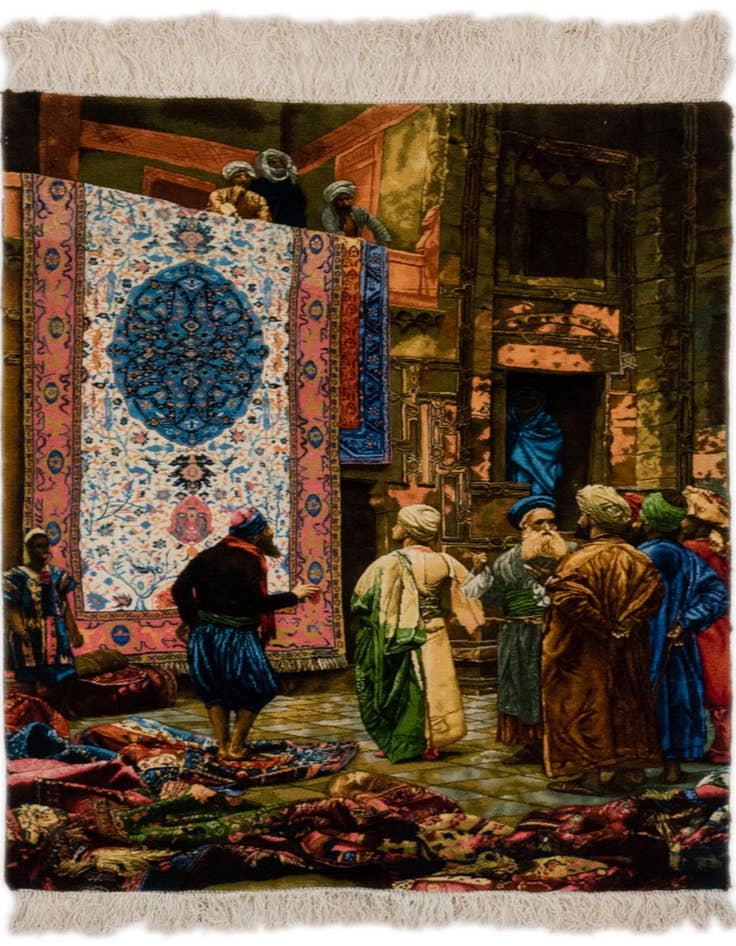 Detail image of 2' 10 x 4' 1 Hand Knotted Tabriz Persian Rug