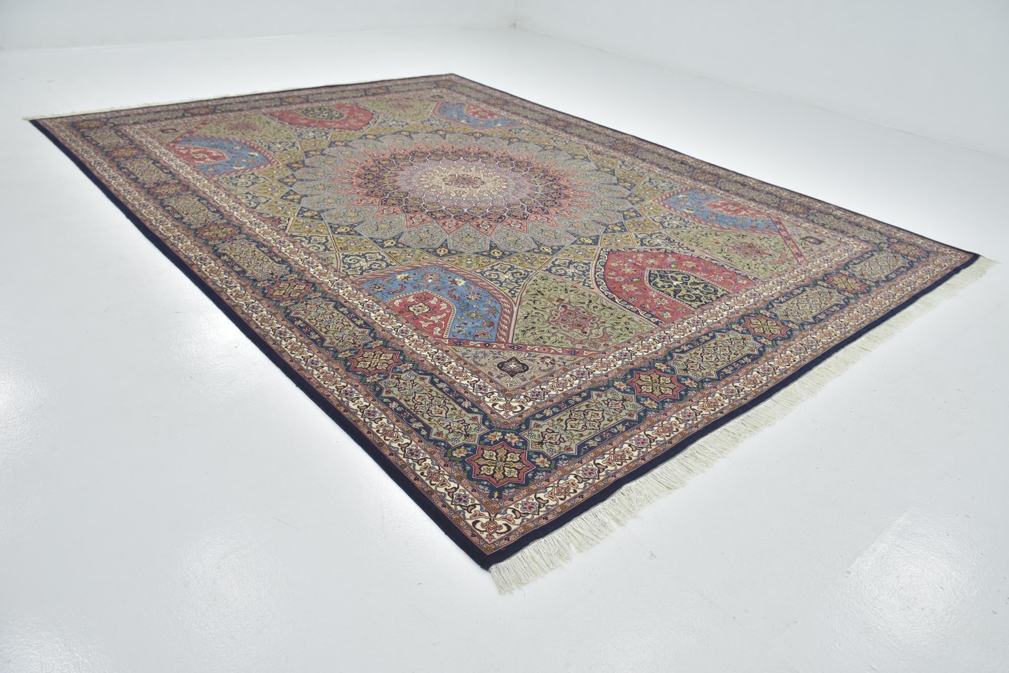 9' 9 x 13' Hand Knotted Tabriz Persian Rug