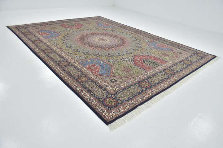 9' 9 x 13' Hand Knotted Tabriz Persian Rug