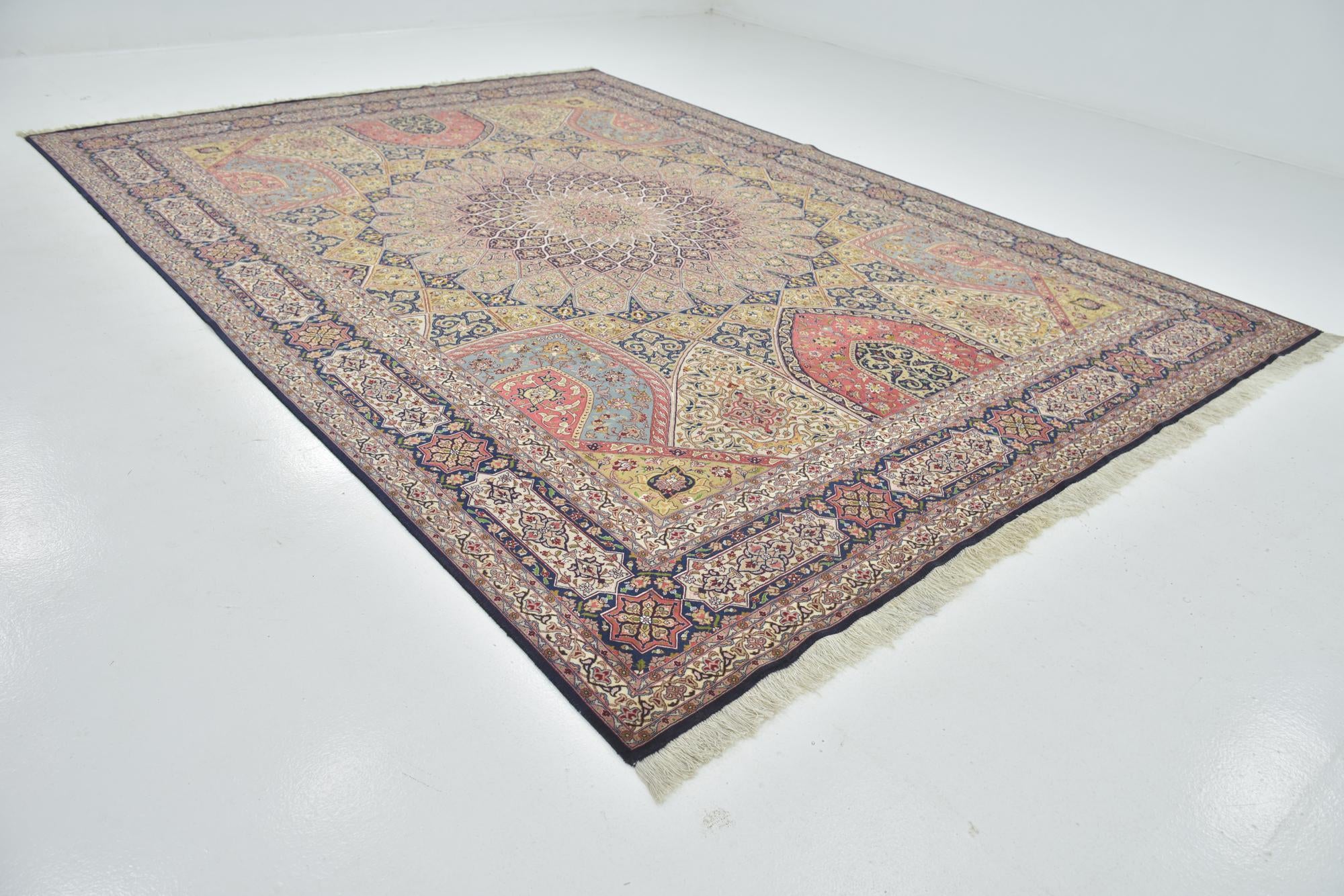 9' 6 x 13' 4 Hand Knotted Tabriz Persian Rug