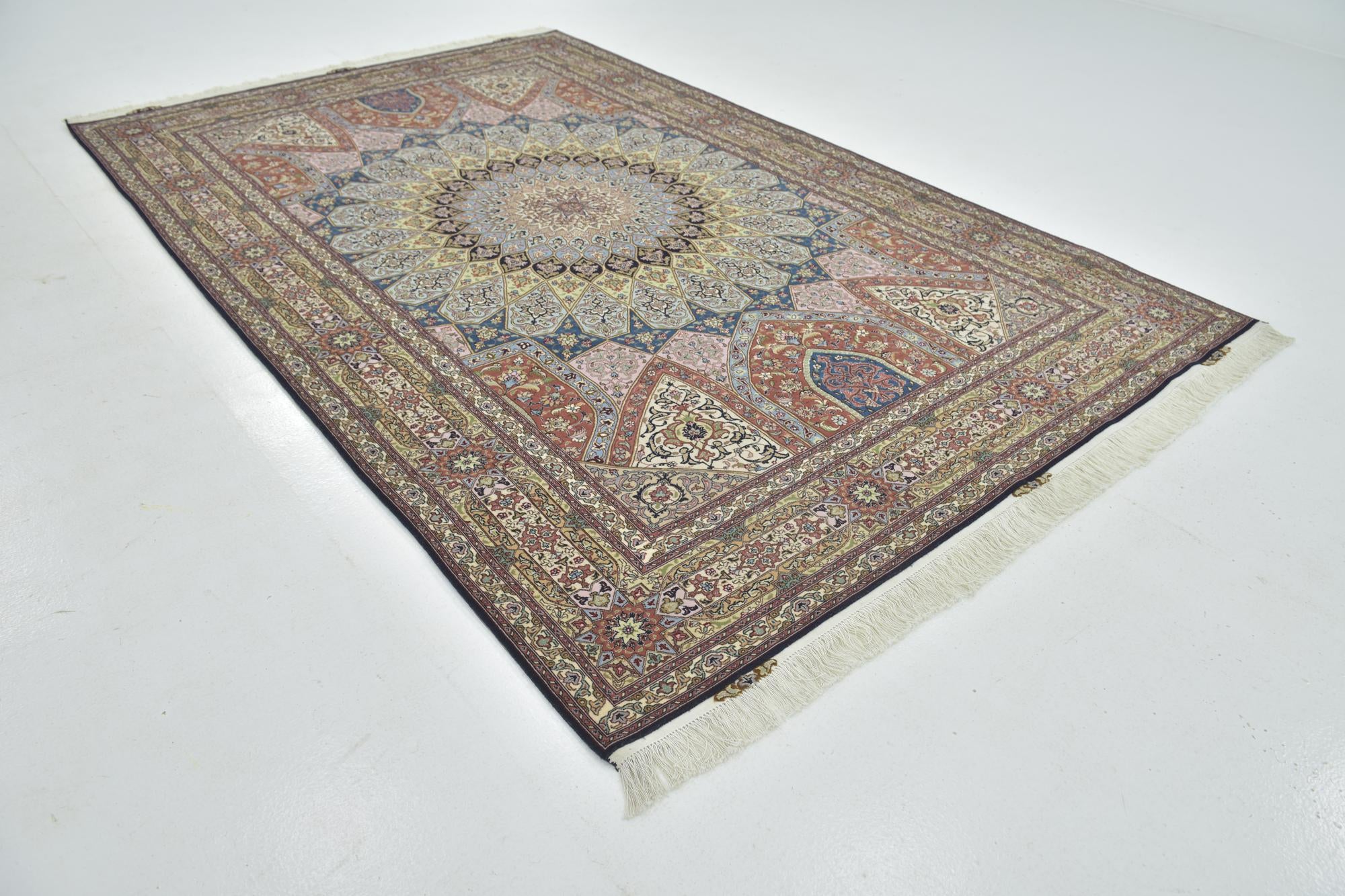 6' 5 x 10' 1 Hand Knotted Tabriz Persian Rug
